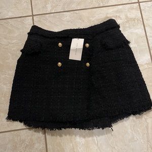 Zara skort gold buttons